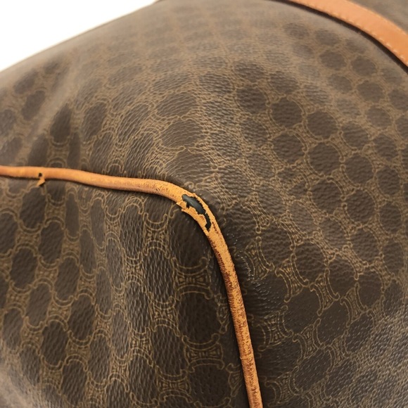 Celine Macadam Pattern Boston Bag Brown - Picture 5 of 12